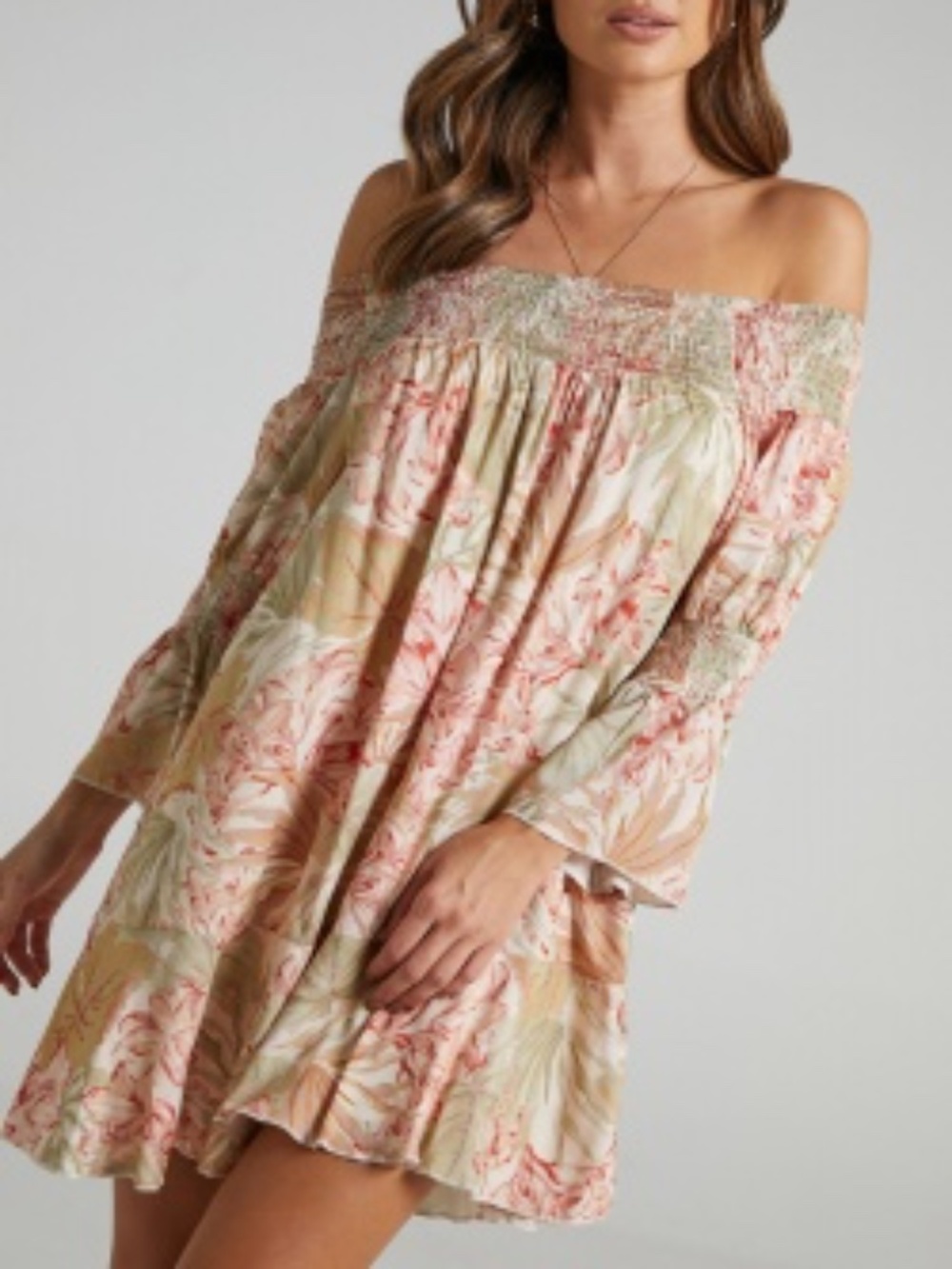 Showpo Floral Off the Shoulder Dress